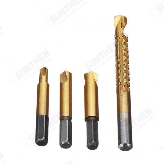 4pcs Damaged Screw Extractor Bolt Extractor Broken Screw Remover 4pcs Damaged Screw Extractor Bolt Extractor Broken Screw Remover