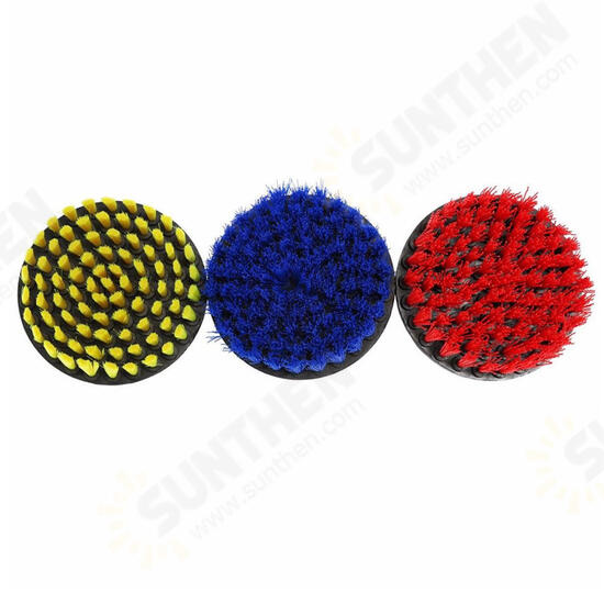 5 Inch Red/Yellow/Blue Bristle Electric Drill Brush Cleaning Brush for Dust Removal 5 Inch Red/Yellow/Blue Bristle Electric Drill Brush Cleaning Brush for Dust Removal