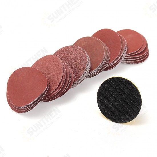 50mm 60pcs 100-2000 Grit Hook Loop Sanding Pad Sander Disc Sand Paper with 3mm Shank 50mm 60pcs 100-2000 Grit Hook Loop Sanding Pad Sander Disc Sand Paper with 3mm Shank