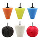 5/6/7 Pcs Car Polish Buffing Cone Pads with Polishing Ball Pad For Wheel Corner Drill Kit