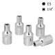 5PCS Socket Wrench Kit 1/4 Inch Drive Auto Repair Sleeve Set E4-E8 E-type Post Socket