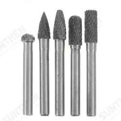 5Pcs 60x8mm Tungsten Steel Rotary File Set Grinding Head Rasp Burrs Abrasive Tool 5Pcs 60x8mm Tungsten Steel Rotary File Set Grinding Head Rasp Burrs Abrasive Tool