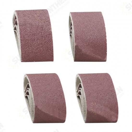 5Pcs 65x410mm Abrasive Sanding Belts 40/60/80/120 Grit Aluminium Oxide Power Tools Accessory for Grinding Polishing Sander