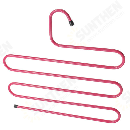 5Pcs Hanger 5 Layers S Shape Multi Clothes Layer Storage Pants Hang Storage Rack 5Pcs Hanger 5 Layers S Shape Multi Clothes Layer Storage Pants Hang Storage Rack