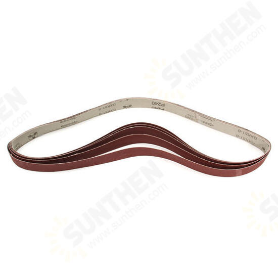 5pcs 106x2.5cm 240 Grit Alumina Sanding Belts Self Sharpening Oxide Abrasive Strips 5pcs 106x2.5cm 240 Grit Alumina Sanding Belts Self Sharpening Oxide Abrasive Strips