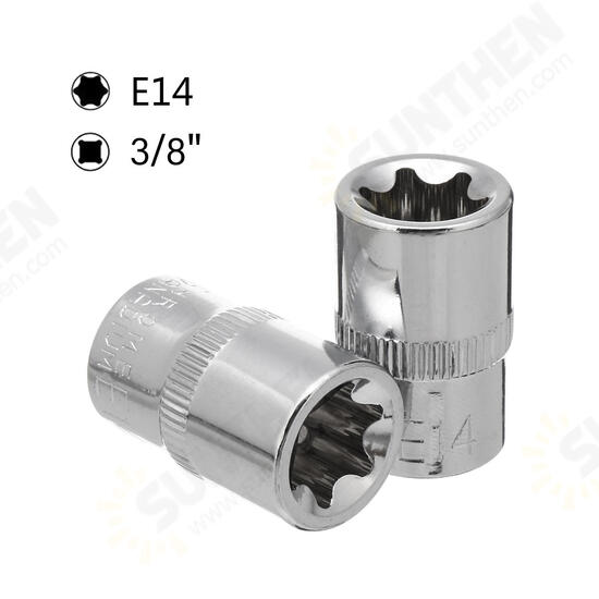 5pcs 3/8 Inch Driver Socket Set E Star Socket Metalworking Household Wrench Sockets 5pcs 3/8 Inch Driver Socket Set E Star Socket Metalworking Household Wrench Sockets