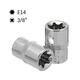 5pcs 3/8 Inch Driver Socket Set E Star Socket Metalworking Household Wrench Sockets 5pcs 3/8 Inch Driver Socket Set E Star Socket Metalworking Household Wrench Sockets