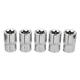 5pcs 3/8 Inch Driver Socket Set E Star Socket Metalworking Household Wrench Sockets 5pcs 3/8 Inch Driver Socket Set E Star Socket Metalworking Household Wrench Sockets