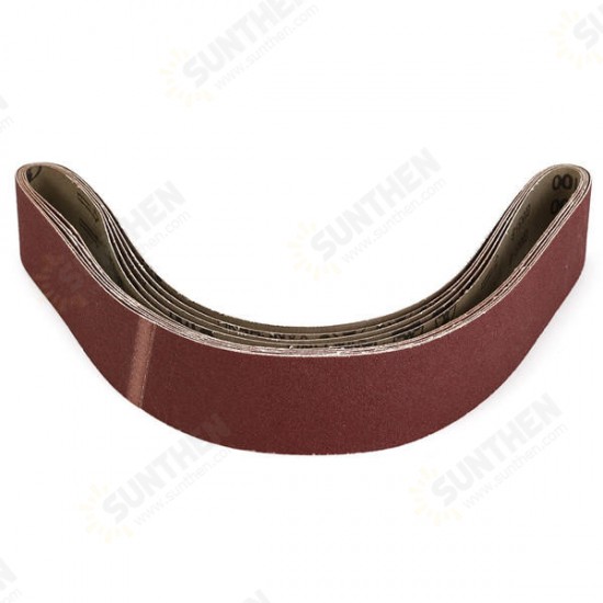 5pcs 5x106cm 100 Grit Alumina Sanding Belts Self Sharpening Oxide Abrasive Strips 5pcs 5x106cm 100 Grit Alumina Sanding Belts Self Sharpening Oxide Abrasive Strips