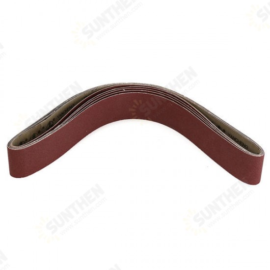 5pcs 5x106cm 100 Grit Alumina Sanding Belts Self Sharpening Oxide Abrasive Strips 5pcs 5x106cm 100 Grit Alumina Sanding Belts Self Sharpening Oxide Abrasive Strips