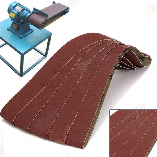 5pcs 5x106cm 100 Grit Alumina Sanding Belts Self Sharpening Oxide Abrasive Strips 5pcs 5x106cm 100 Grit Alumina Sanding Belts Self Sharpening Oxide Abrasive Strips