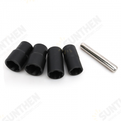 5pcs Twist Socket Set Lug Bolt Nut Remover Extractor Tool 17MM to 22MM Metric Bolt and Lug Nut Extractor Socket Wrench Tools 5pcs Twist Socket Set Lug Bolt Nut Remover Extractor Tool 17MM to 22MM Metric Bolt and Lug Nut Extractor Socket Wrench Tools