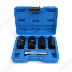 5pcs Twist Socket Set Lug Bolt Nut Remover Extractor Tool 17MM to 22MM Metric Bolt and Lug Nut Extractor Socket Wrench Tools 5pcs Twist Socket Set Lug Bolt Nut Remover Extractor Tool 17MM to 22MM Metric Bolt and Lug Nut Extractor Socket Wrench Tools