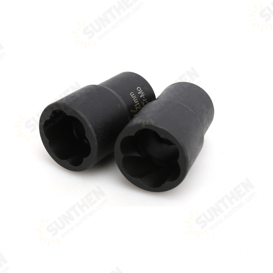 5pcs Twist Socket Set Lug Bolt Nut Remover Extractor Tool 17MM to 22MM Metric Bolt and Lug Nut Extractor Socket Wrench Tools 5pcs Twist Socket Set Lug Bolt Nut Remover Extractor Tool 17MM to 22MM Metric Bolt and Lug Nut Extractor Socket Wrench Tools