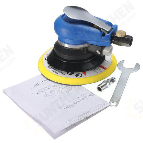 6 Inch Air Random Orbital Palm Sander Sanding Pad Vacuum Polisher