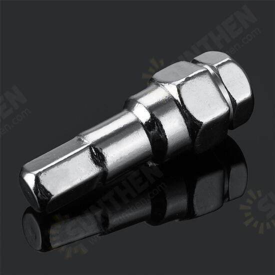 6 Point Spline Sided 12mm Hex Key Tuner Wheel Lug Nut Tool Socket Adapter Wrench 6 Point Spline Sided 12mm Hex Key Tuner Wheel Lug Nut Tool Socket Adapter Wrench