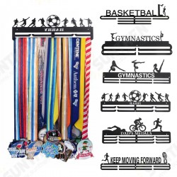 6 Types Black Sporting Medal Hangers Awards Display Medal Holder Rack Decorations