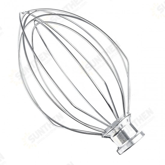 6-Wire Whip Whisk Beater Mixer Stainless Steel Silver For KitchenAid K5AWW KSM90