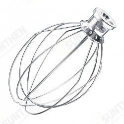 6-Wire Whip Whisk Beater Mixer Stainless Steel Silver For KitchenAid K5AWW KSM90 6-Wire Whip Whisk Beater Mixer Stainless Steel Silver For KitchenAid K5AWW KSM90