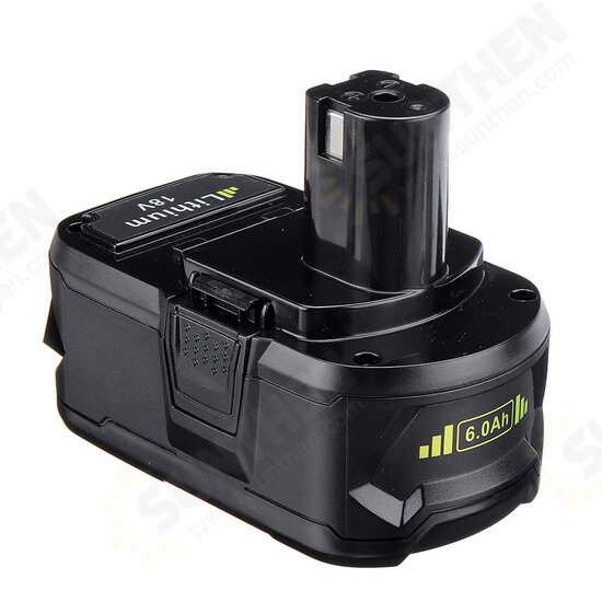 6.0Ah Li-Ion Replacement Battery For 18V Lithium Battery Compatible with ONE Plus P102 P103 P104 P105 P107 P108 P109 P122 Cordless Tool