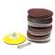 60pcs Sand Paper Mixed Set With 3 Inch Abrasives Hook And Loop Sanding Pad