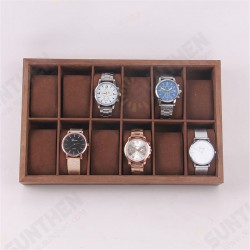 6/12/18 Slots Wooden Watch Display Tray Collection Storage Case Organizer Box 6/12/18 Slots Wooden Watch Display Tray Collection Storage Case Organizer Box