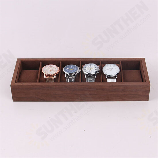 6/12/18 Slots Wooden Watch Display Tray Collection Storage Case Organizer Box 6/12/18 Slots Wooden Watch Display Tray Collection Storage Case Organizer Box
