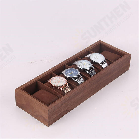 6/12/18 Slots Wooden Watch Display Tray Collection Storage Case Organizer Box 6/12/18 Slots Wooden Watch Display Tray Collection Storage Case Organizer Box