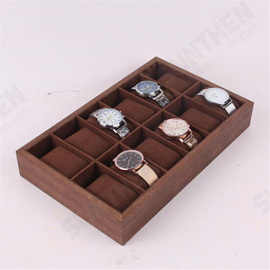 6/12/18 Slots Wooden Watch Display Tray Collection Storage Case Organizer Box 6/12/18 Slots Wooden Watch Display Tray Collection Storage Case Organizer Box