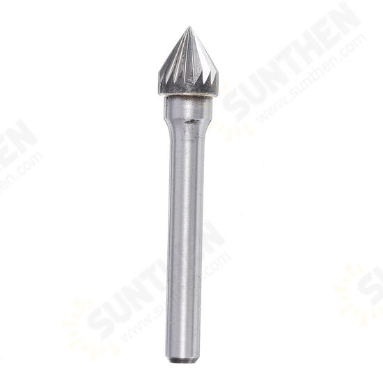 6mm Shank J Series Tungsten Carbide Burr Rotary Cutter File Metal Carving Polishing Tools