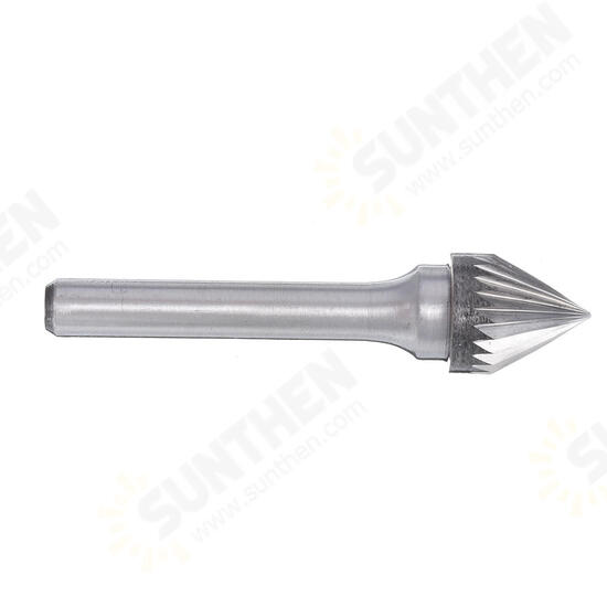 6mm Shank J Series Tungsten Carbide Burr Rotary Cutter File Metal Carving Polishing Tools