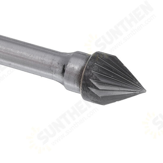 6mm Shank J Series Tungsten Carbide Burr Rotary Cutter File Metal Carving Polishing Tools