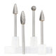 6mm Shank Tungsten Carbide Rotary Burr File For Metal Fine Teeth Rotary File Double Cut Metal File