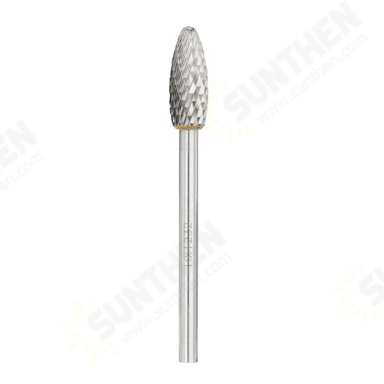 6mm Shank Tungsten Carbide Rotary Burr File For Metal Fine Teeth Rotary File Double Cut Metal File