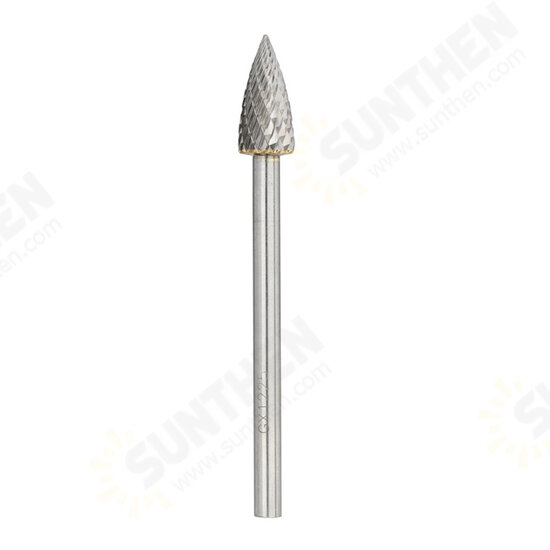 6mm Shank Tungsten Carbide Rotary Burr File For Metal Fine Teeth Rotary File Double Cut Metal File