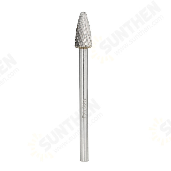 6mm Shank Tungsten Carbide Rotary Burr File For Metal Fine Teeth Rotary File Double Cut Metal File