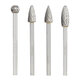 6mm Shank Tungsten Carbide Rotary Burr File For Metal Fine Teeth Rotary File Double Cut Metal File