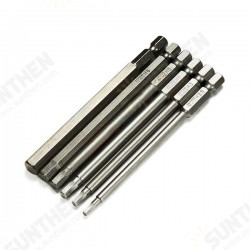 6pcs 100mm Length 1/4 Inch Hex Shank Magnetic Hexagon Head Screwdriver Bit Set 6pcs 100mm Length 1/4 Inch Hex Shank Magnetic Hexagon Head Screwdriver Bit Set