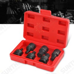 6pcs 1/2 Inch Drive Hex 12 Point MM Spline Socket Bit Impact Spline Bit Socket Wrench for Pneumatic Manual Wrench 6pcs 1/2 Inch Drive Hex 12 Point MM Spline Socket Bit Impact Spline Bit Socket Wrench for Pneumatic Manual Wrench