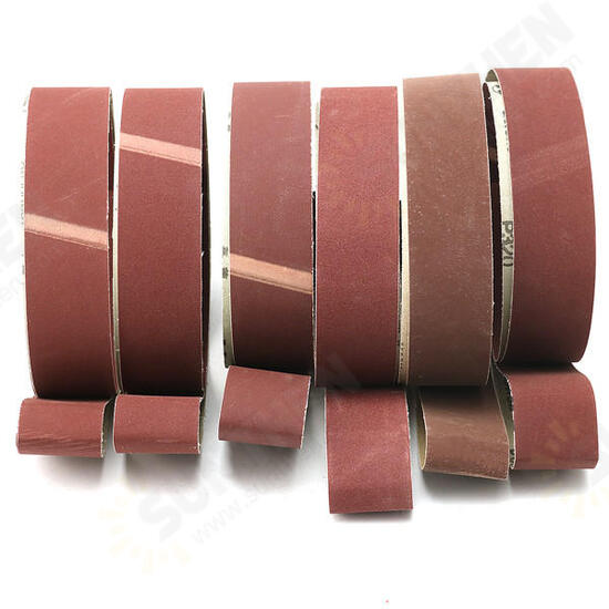 6pcs 5x182cm Sanding Belts 180-800 Grit Abrasive Sanding Belts For Sander Grinding