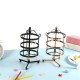 72 Holes 3 Layer Metal Earrings Rotating Display Rack Jewelry Organizer Holder Tools Kit 72 Holes 3 Layer Metal Earrings Rotating Display Rack Jewelry Organizer Holder Tools Kit
