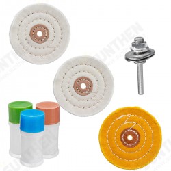 7Pcs Buffing Waxing Polishing Drill Round Cloth Paste Wool Pad Set Car Polisher 7Pcs Buffing Waxing Polishing Drill Round Cloth Paste Wool Pad Set Car Polisher