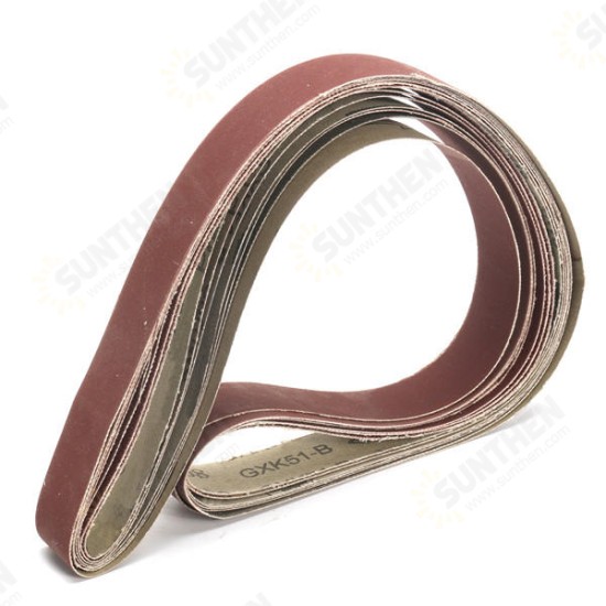 7pcs 1x42 Inch Mixed Grit Sanding Belts Set 80-1000 Grit Aluminium Oxide Sanding Belts