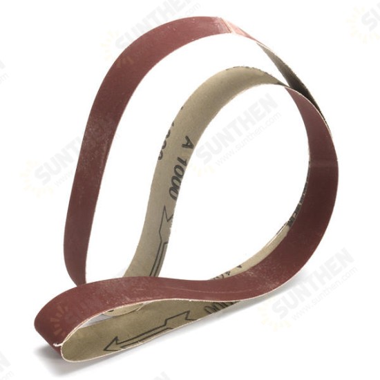 7pcs 1x42 Inch Mixed Grit Sanding Belts Set 80-1000 Grit Aluminium Oxide Sanding Belts