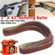 7pcs 1x42 Inch Mixed Grit Sanding Belts Set 80-1000 Grit Aluminium Oxide Sanding Belts
