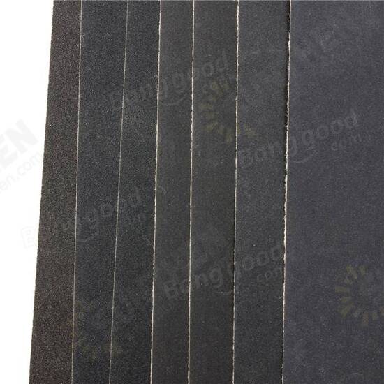 7pcs 230x280mm Sandpaper 400-1200 Grit Wet Dry Waterproof Sandpaper