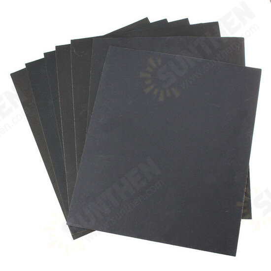 7pcs 230x280mm Sandpaper 400-1200 Grit Wet Dry Waterproof Sandpaper 7pcs 230x280mm Sandpaper 400-1200 Grit Wet Dry Waterproof Sandpaper