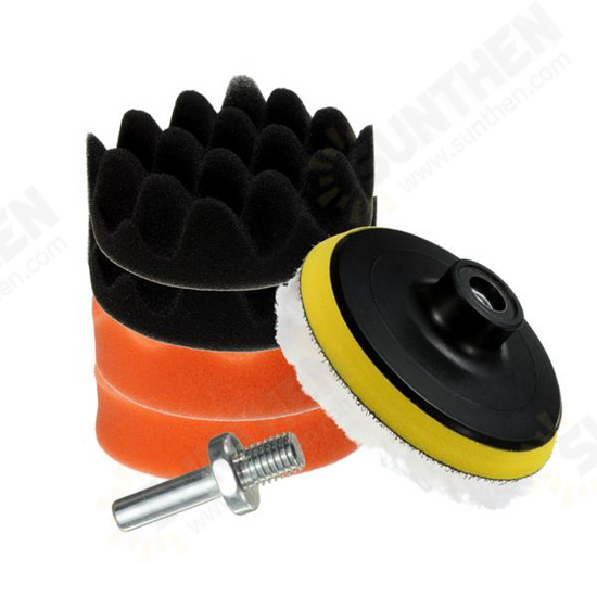 7pcs 4/5/6/7 Inch Sponge Polishing Waxing Buffing Pads Set for Car polisher Polishing Tool 7pcs 4/5/6/7 Inch Sponge Polishing Waxing Buffing Pads Set for Car polisher Polishing Tool