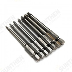 7pcs 75mm T8-T30 Magnetic Torx Screwdriver Bits 1/4 Inch Hex Shank Screwdriver Set 7pcs 75mm T8-T30 Magnetic Torx Screwdriver Bits 1/4 Inch Hex Shank Screwdriver Set