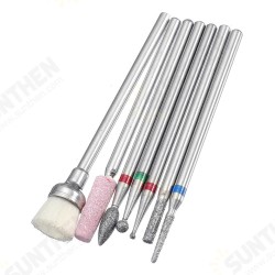7pcs Abrasive Drill Bits 3/32 Inch Rotate Burr Cuticle Clean Manicure Pedicure Tool 7pcs Abrasive Drill Bits 3/32 Inch Rotate Burr Cuticle Clean Manicure Pedicure Tool
